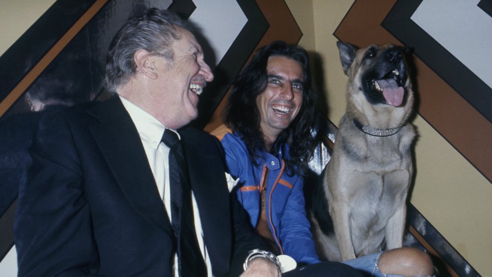 Vincent Price, Alice Cooper, and friend