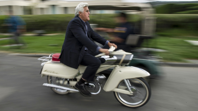 Jay Leno rides 1964 motorcycle