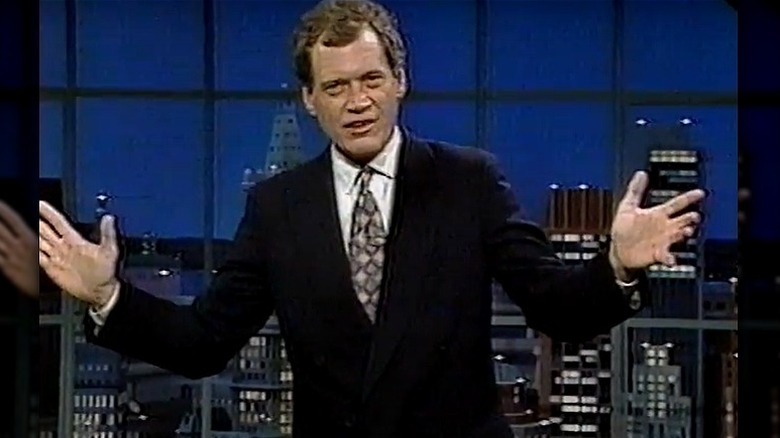 David Letterman hosting Late Night