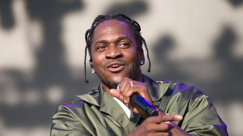 Pusha T performing