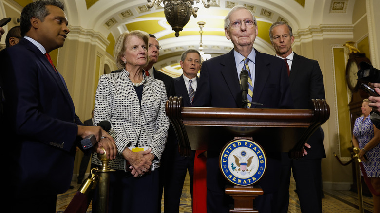 Mitch McConnell at press conference