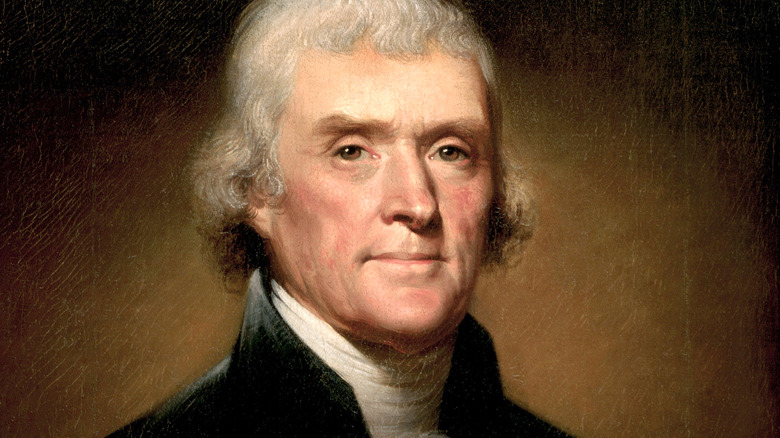 Famous portrait of Thomas Jefferson