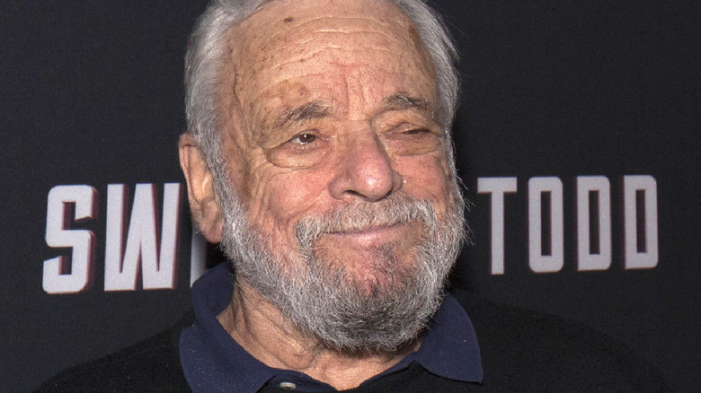 Stephen Sondheim smiling