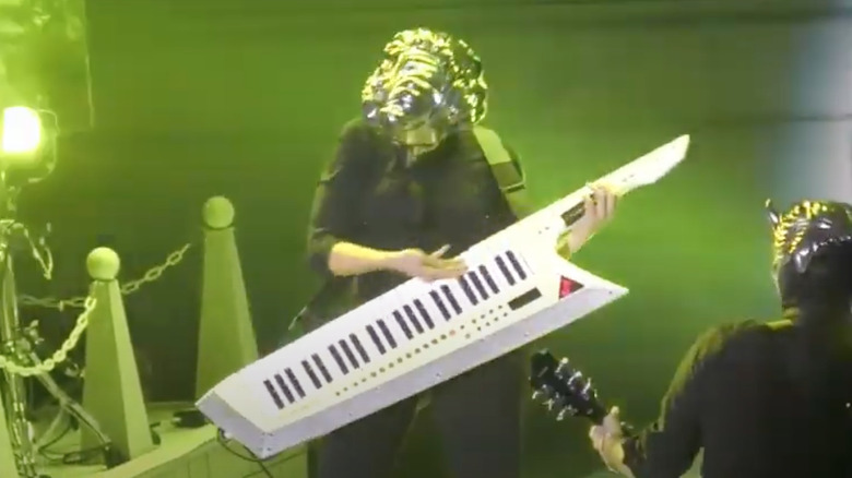 One Ghost's Ghoulette's playing keytar 