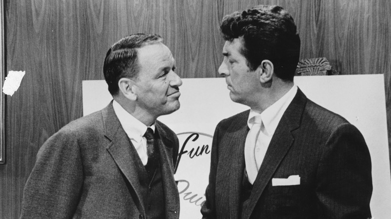 Frank Sinatra and Dean Martin performing