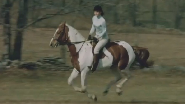 Jackie Kennedy riding Rufus