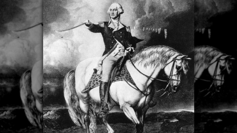 George Washington on horseback