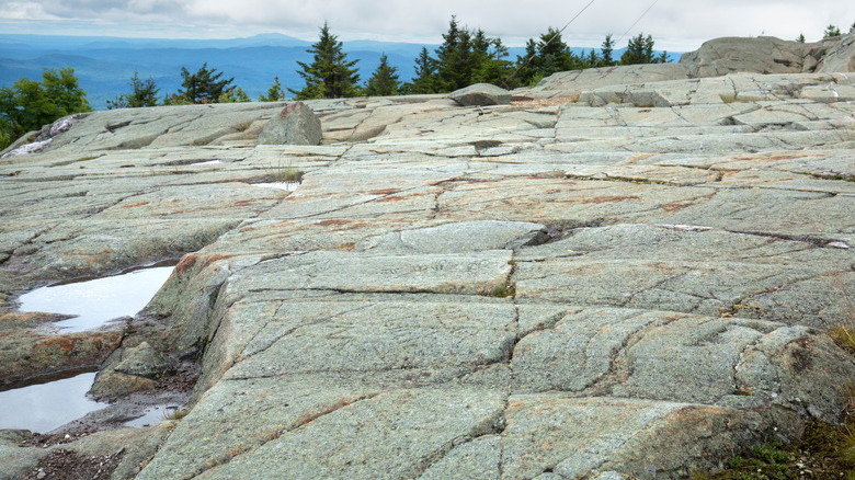 New Hampshire granite rock