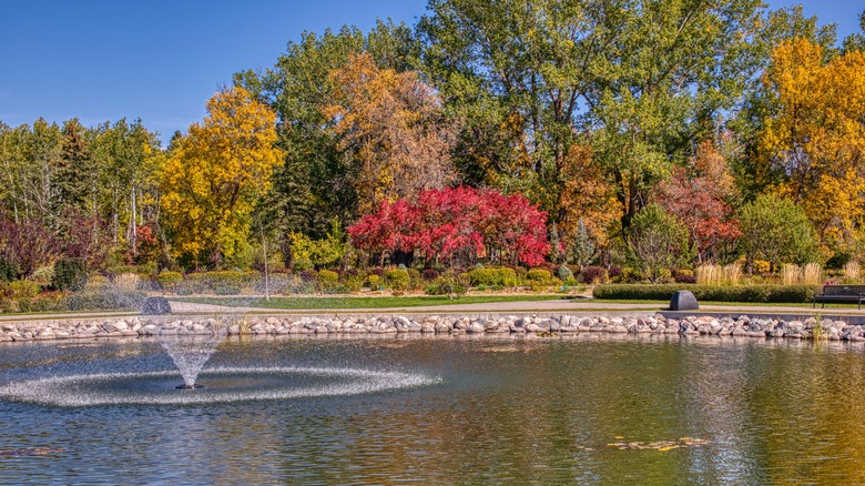 International Peace Garden water feature