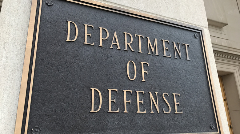 Department of Defense sign