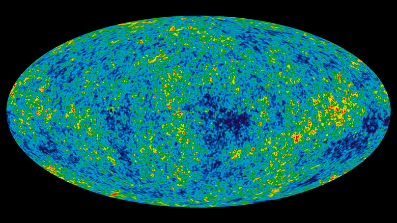 The cosmic microwave background, as seen today.