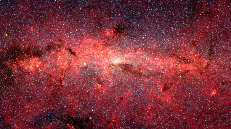 The galactic center seen in infrared.