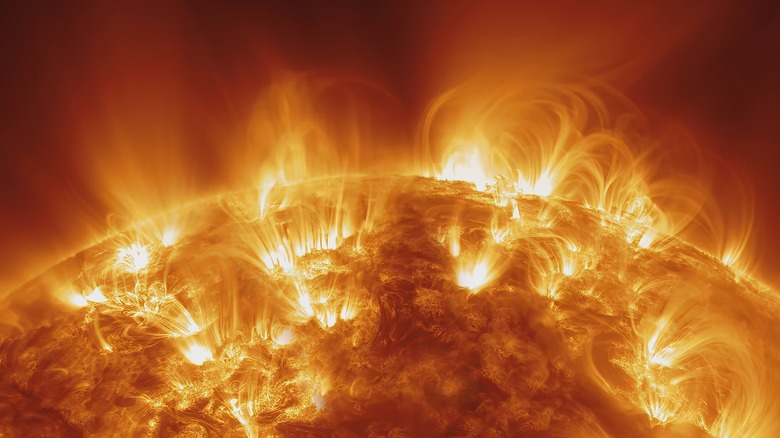 magnetic storms on the sun