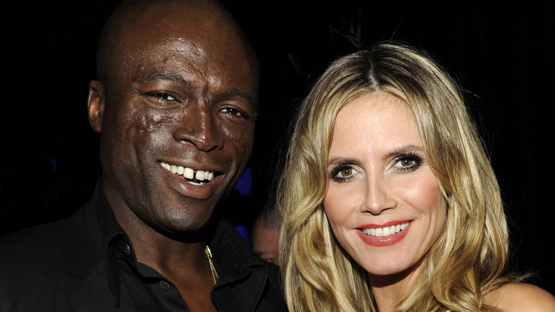 Seal and Heidi Klum smiling