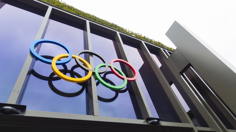 Olympic rings at Olympic museum