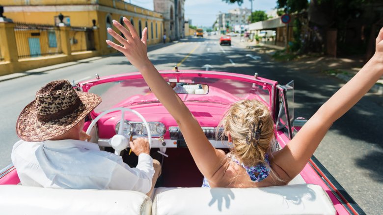 classic convertible car sunny day