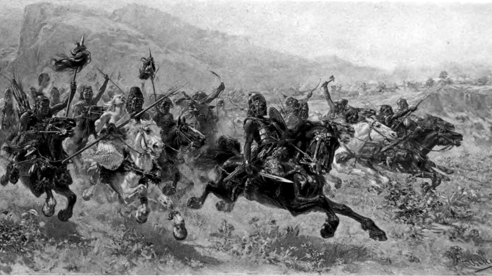 Attila the Hun charging