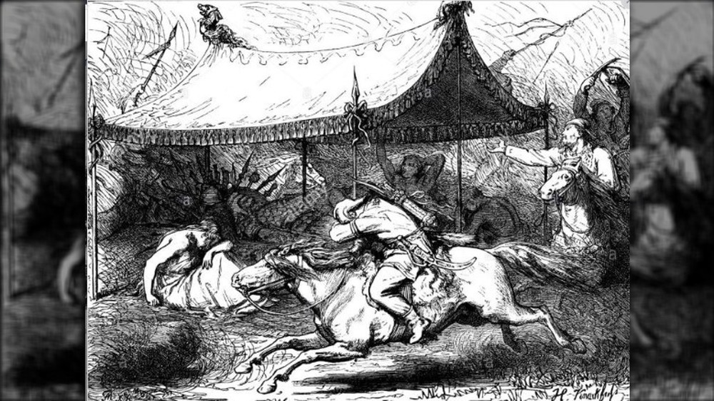 Death of Attila the Hun drawing 