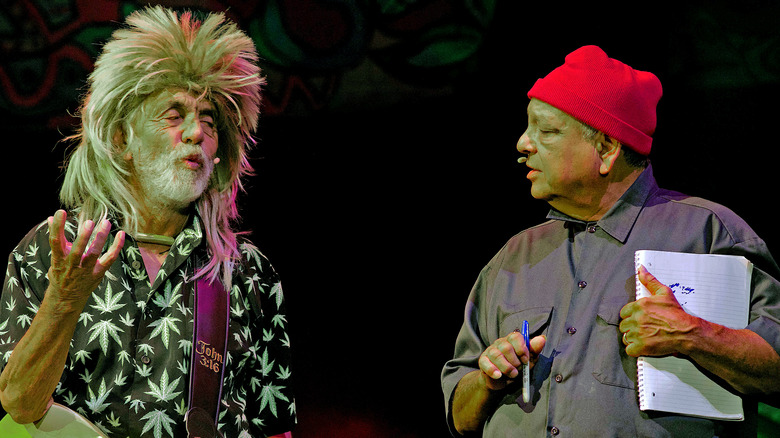 Cheech and Chong on stage together