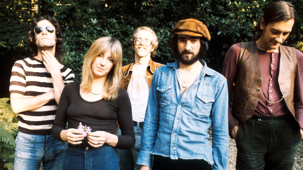 Fleetwood Mac standing outside 