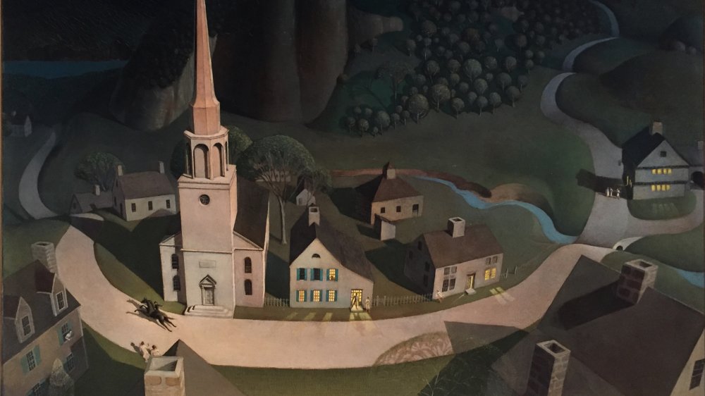 midnight ride of paul revere by grant wood