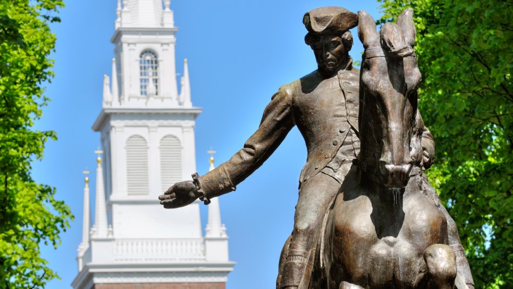 paul revere statue in boston