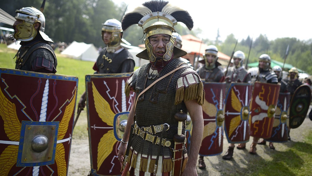 Roman army reenactors in Germany