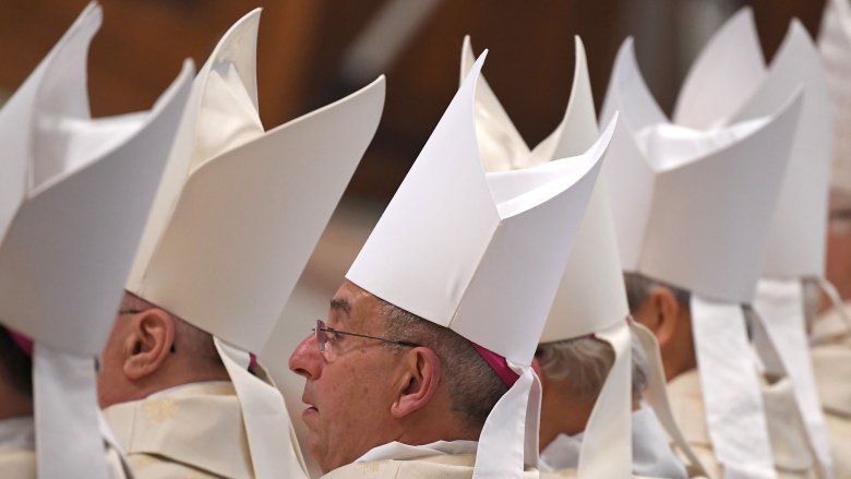 catholic bishops hats