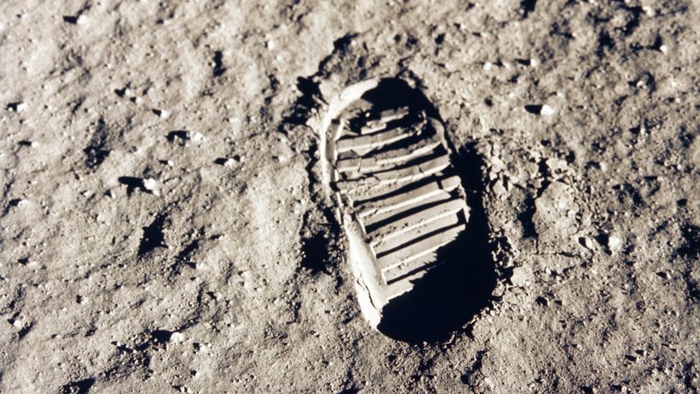 footprint on moon