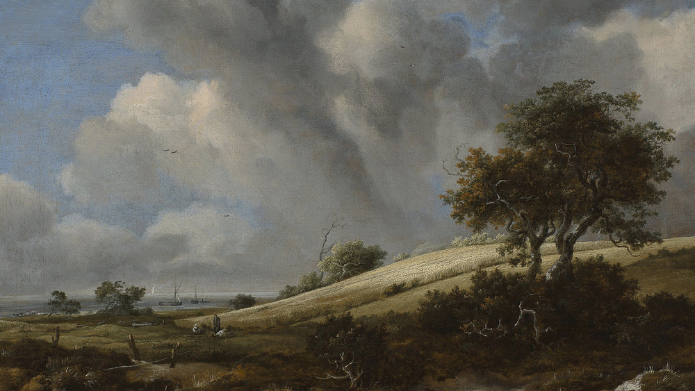 Landscape with a corn field by Jacob van Ruisdael
