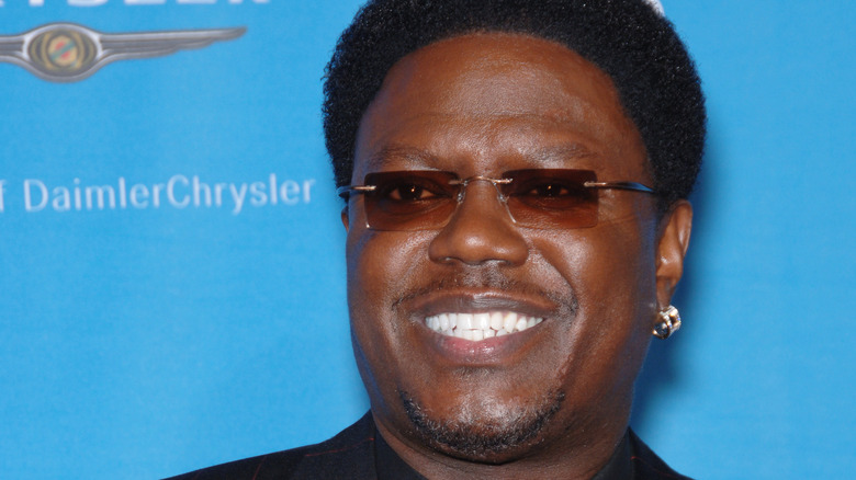 Bernie Mac smiles