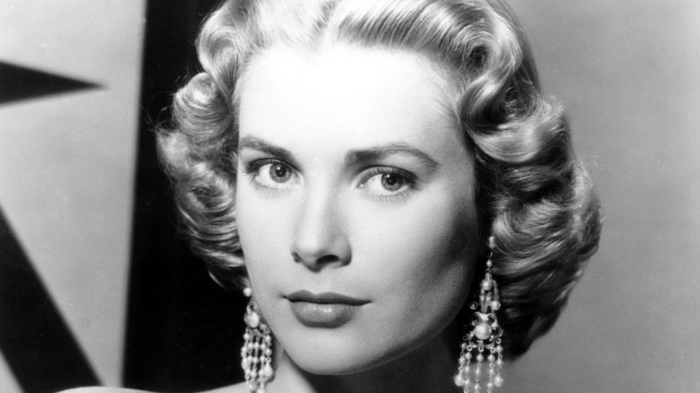 Grace Kelly looking serious