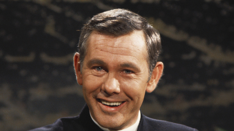 Johnny Carson smiling