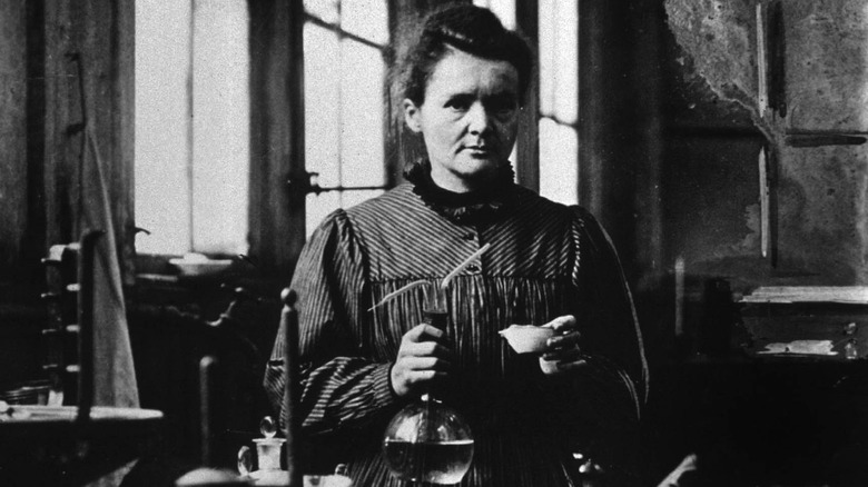 Marie Curie in her lab