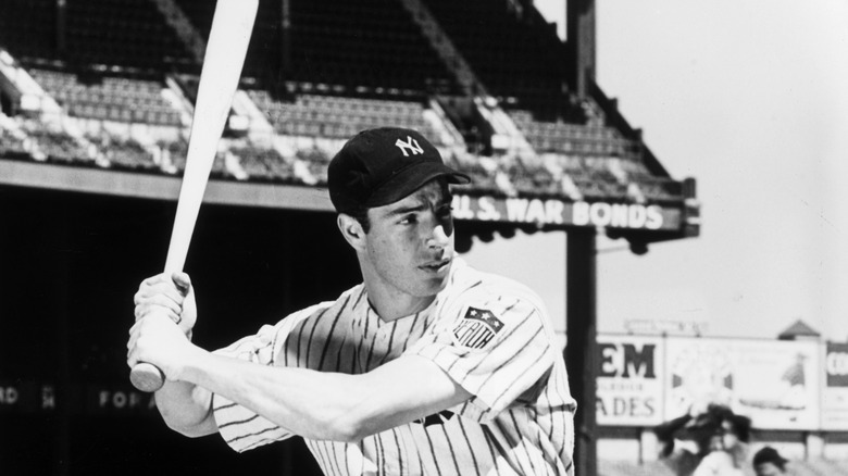 Joe DiMaggio at bat