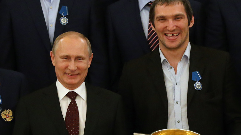 Alex Ovechkin and Vladimir Putin