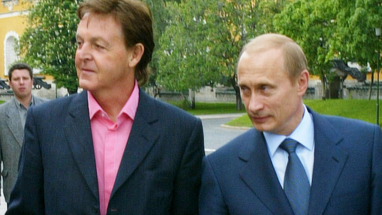 Paul McCartney and Vladimir Putin