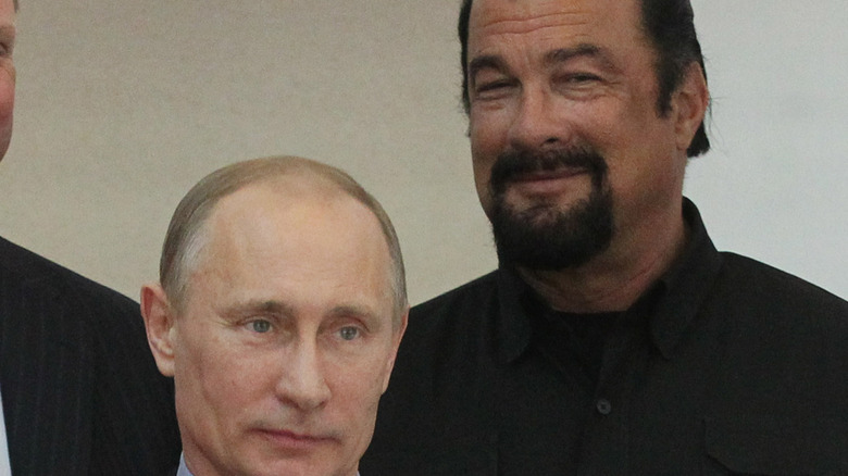 Steven Seagal and Vladimir Putin