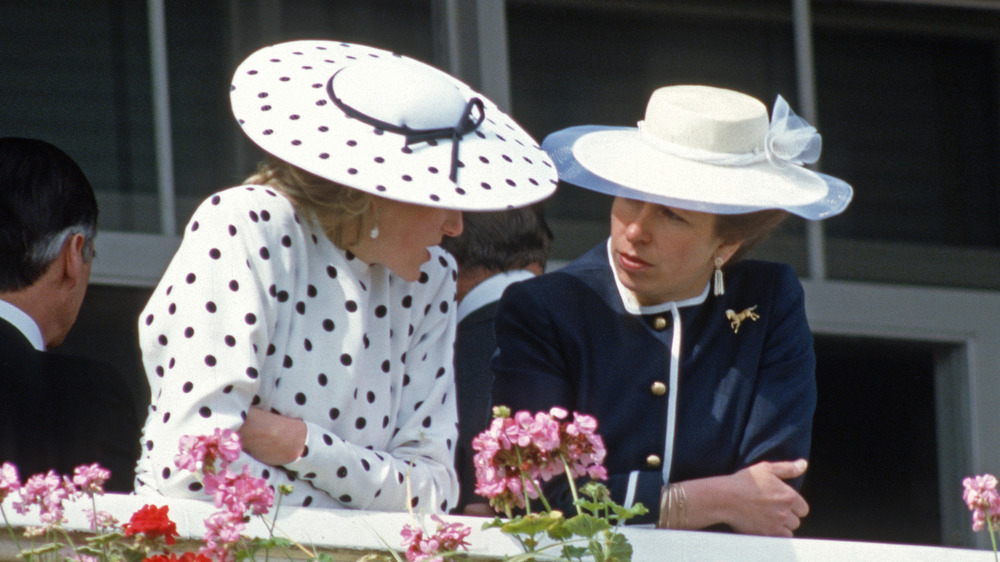 Princess Diana and Princess Anne