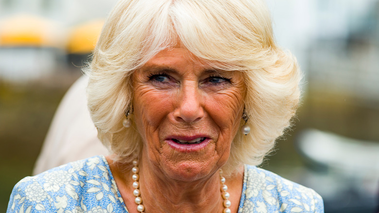 Camilla Parker Bowles chuckling 