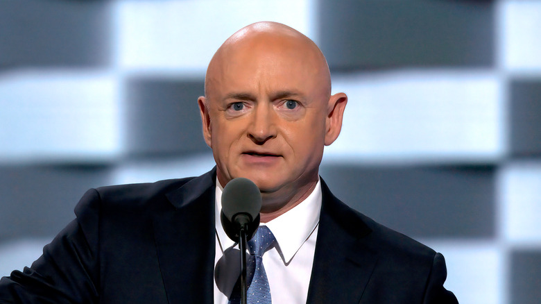 Sen. Mark Kelly at mic