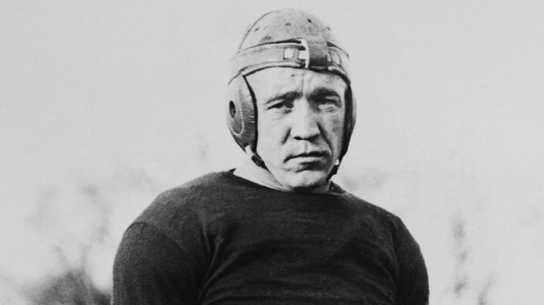 Knute Rockne football helmet