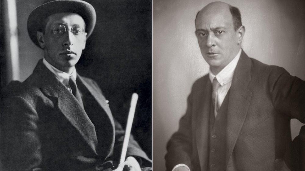 stravinsky schoenberg side by side portraits 