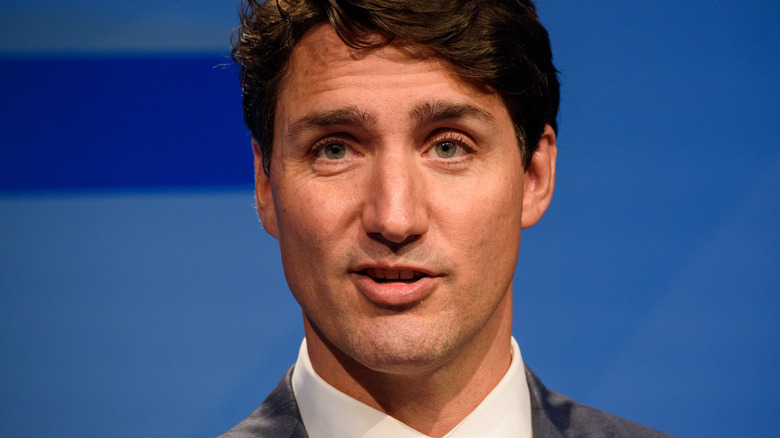 BRUSSELS, BELGIUM. Justin Trudeau, Prime Minister of Canada, during press conference at NATO (North Atlantic Treaty Organization) SUMMIT 2018.