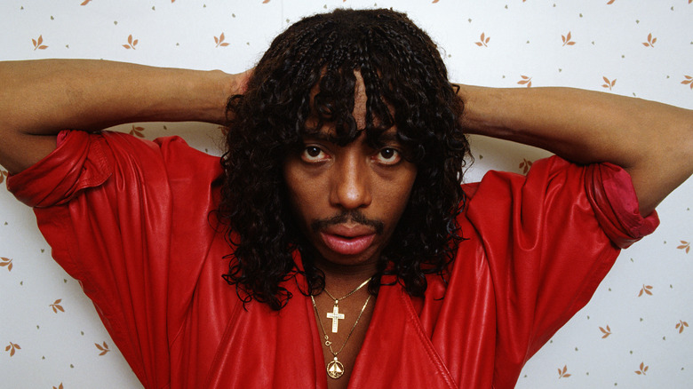 Rick James posing for a portrait