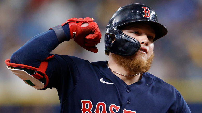 Alex Verdugo celebrating