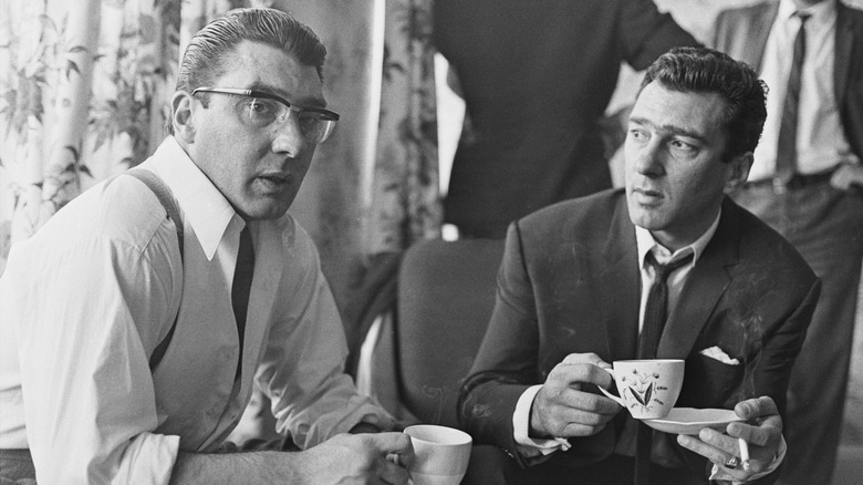 The Kray Twins looking serious