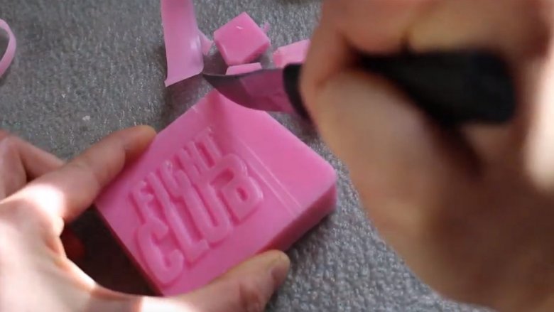 pink fight club soap 