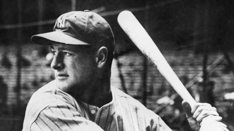 Lou Gehrig at bat