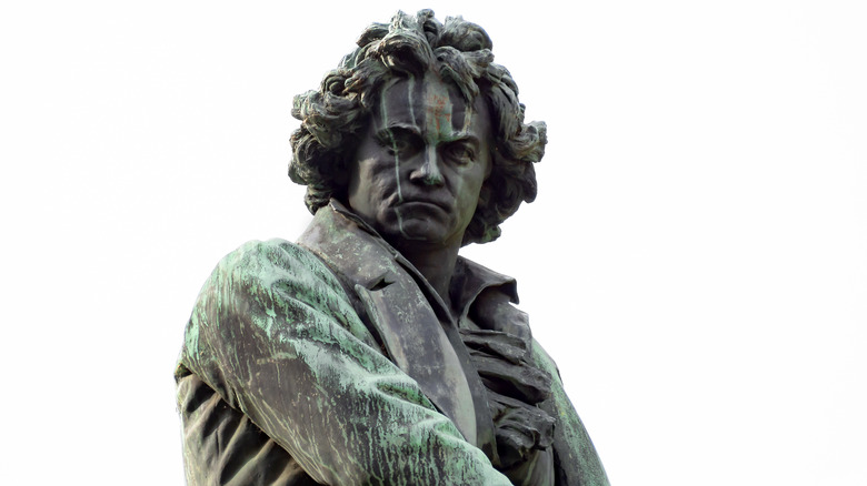 Moody Beethoven statue